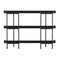 Martha Stewart Emmett 3 Shelf 35in.H Storage Display Unit Bookcase w/Oil Rubbed Brnz Metal Frame in Blk Wood Grain JN-2542B3-BK-BK-MS - alternate 10